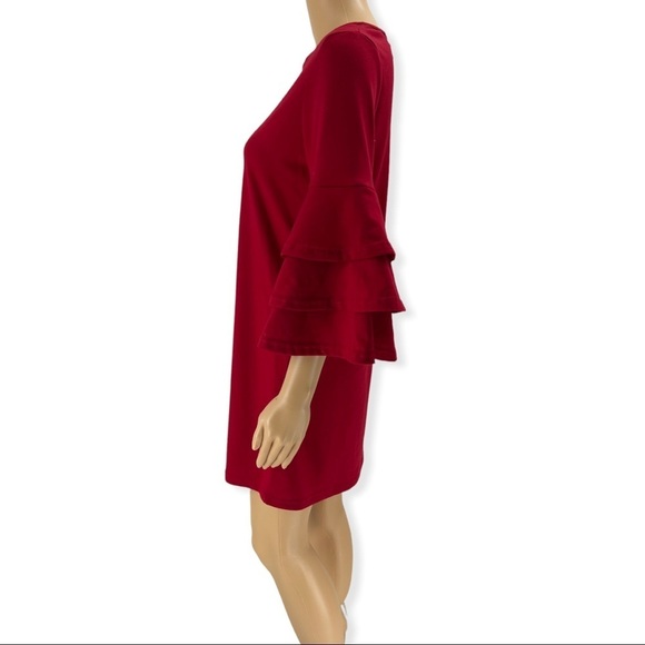 Simply Southern Red Winston 3/4 Sleeve Tunic Dress Size Small - Picture 3 of 8